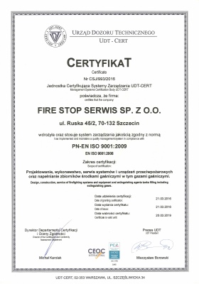 Certyfikat ISO