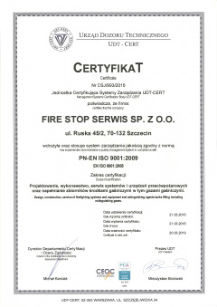 Certyfikat ISO