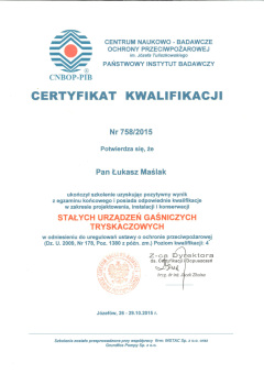 CNBOP - Łukasz Maślak